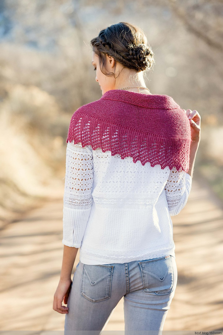 Larkspur飛燕草  （Interweave Knits 夏 2015） - 編織幸福 - 編織幸福的博客