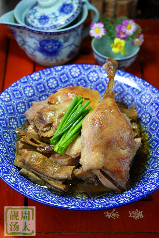 咸鵝筍干蒸 - 周太靚湯 - 周太靚湯