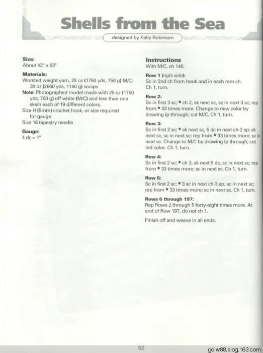 The Ultimate Book Of Scrap Afghans(2) - 木棉花 - 雨茫茫，霧茫茫，盼望花開(kāi)，花已落……