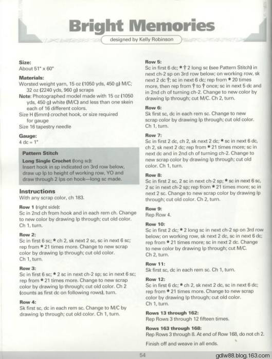 The Ultimate Book Of Scrap Afghans(2) - 木棉花 - 雨茫茫，霧茫茫，盼望花開(kāi)，花已落……