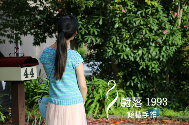 【蔚落1993】夏至——鉤織結(jié)合小衫（201504） - 蔚落 - 蔚落1993的博客