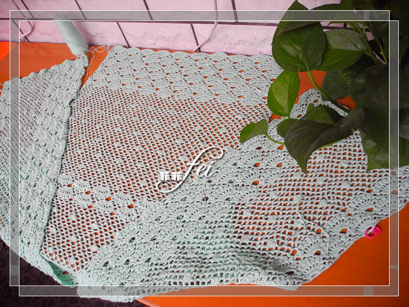 【菲菲手工】初荷---夏日百搭小披~~~~云素麻棉任務(wù)篇 - 飄雨菲菲 - 飄雨菲菲de編織樂園