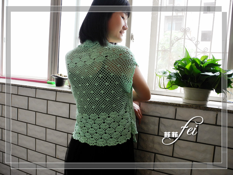 【菲菲手工】初荷---夏日百搭小披~~~~云素麻棉任務(wù)篇 - 飄雨菲菲 - 飄雨菲菲de編織樂園