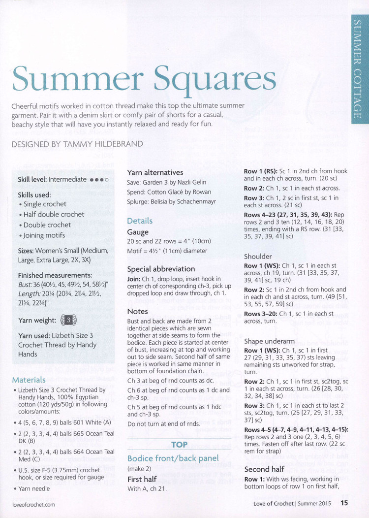 Love of Crochet  Summer 2015 - 輕描淡寫(xiě) - 輕描淡寫(xiě)