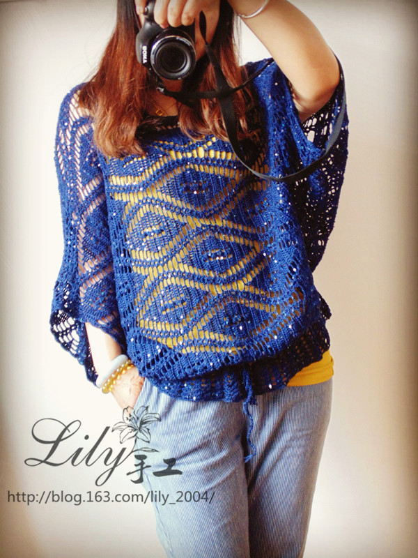 【Lily手工】--聆聽那幸福--亮片版休閑套衫 - Lily - Lily的手工編織天地