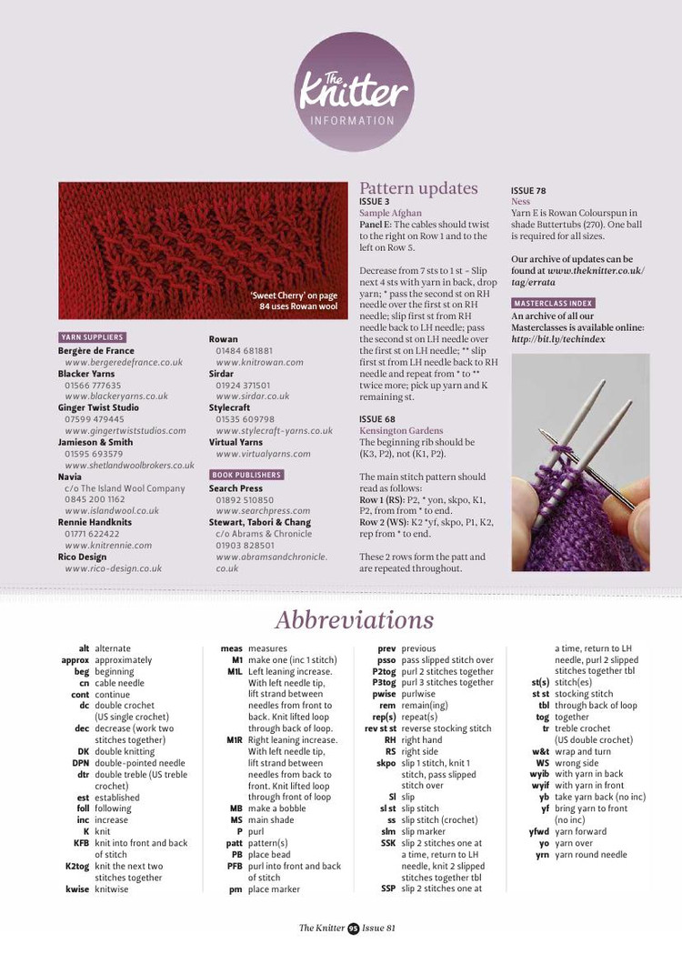 The Knitter Issue 81 2015 - 輕描淡寫 - 輕描淡寫