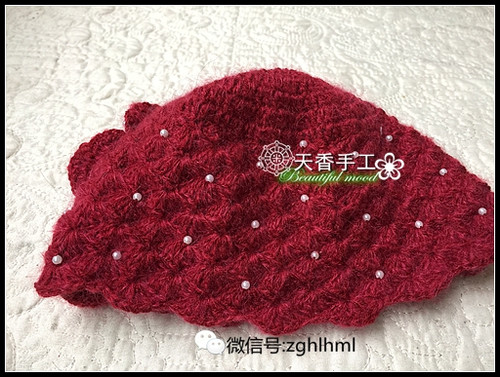酒妃子~~~花朵帽子---02 - 碧海---纏夢(mèng) - 天香手編工作室
