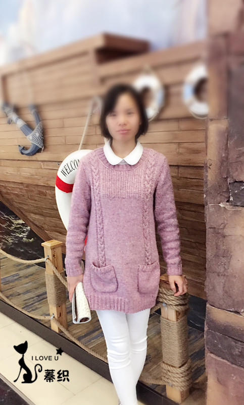 踏歌行------雪蓮花休閑長款毛衣 - lzhenzhuo - 蓁灼的手工博客