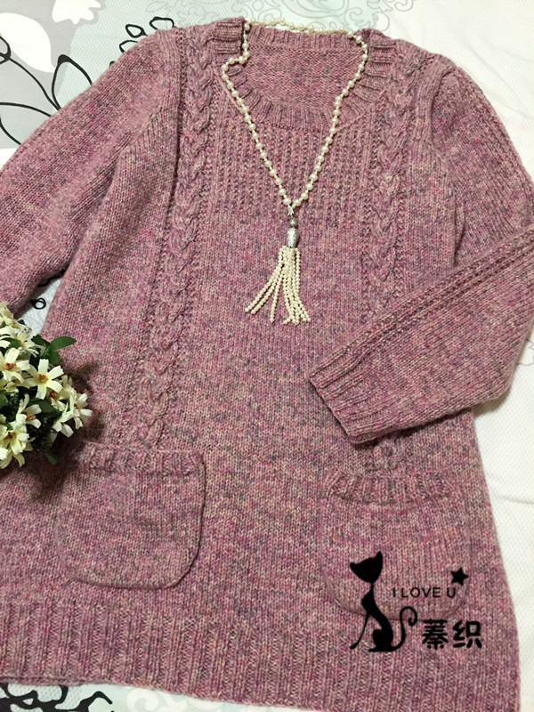 踏歌行------雪蓮花休閑長款毛衣 - lzhenzhuo - 蓁灼的手工博客