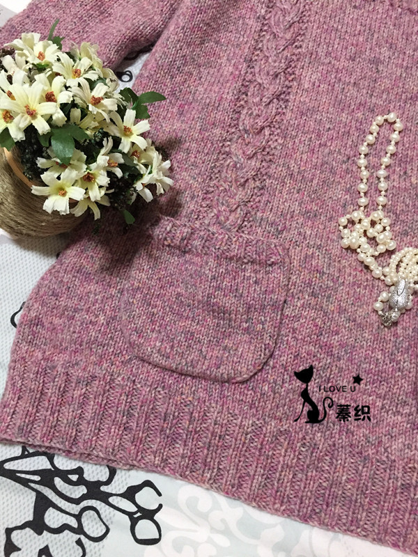 踏歌行------雪蓮花休閑長款毛衣 - lzhenzhuo - 蓁灼的手工博客