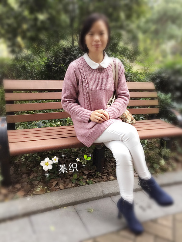 踏歌行------雪蓮花休閑長款毛衣 - lzhenzhuo - 蓁灼的手工博客