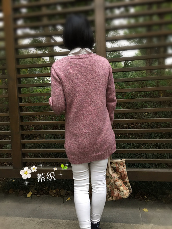 踏歌行------雪蓮花休閑長款毛衣 - lzhenzhuo - 蓁灼的手工博客