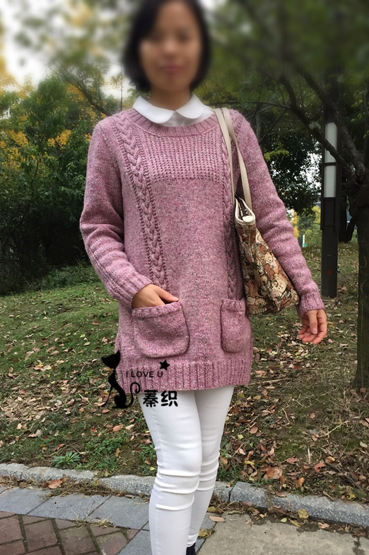 踏歌行------雪蓮花休閑長款毛衣 - lzhenzhuo - 蓁灼的手工博客