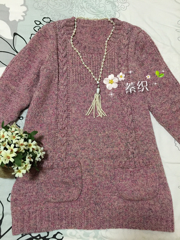 踏歌行------雪蓮花休閑長款毛衣 - lzhenzhuo - 蓁灼的手工博客