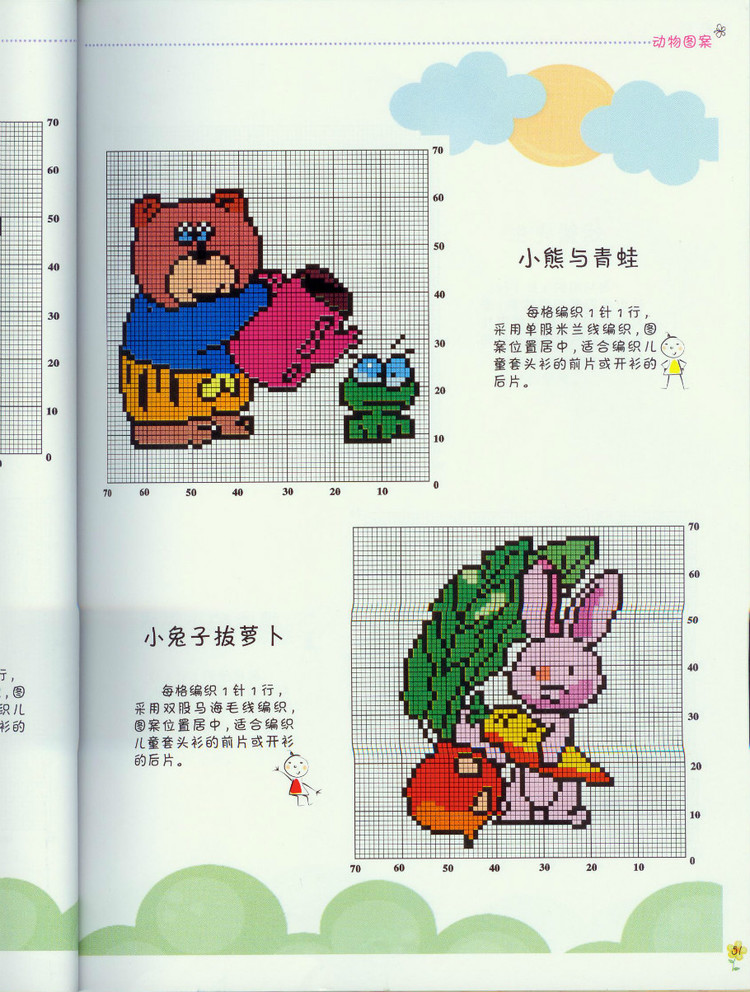 最新毛衣配色（動物人物圖案集） - 壹一 - 壹一的博客