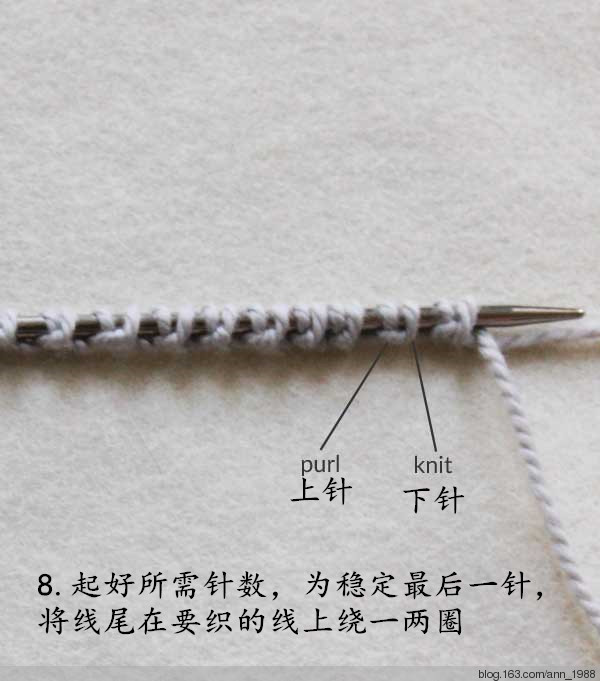 【教程】彈性單螺紋長尾起針法 - Ann - Ann·Chen