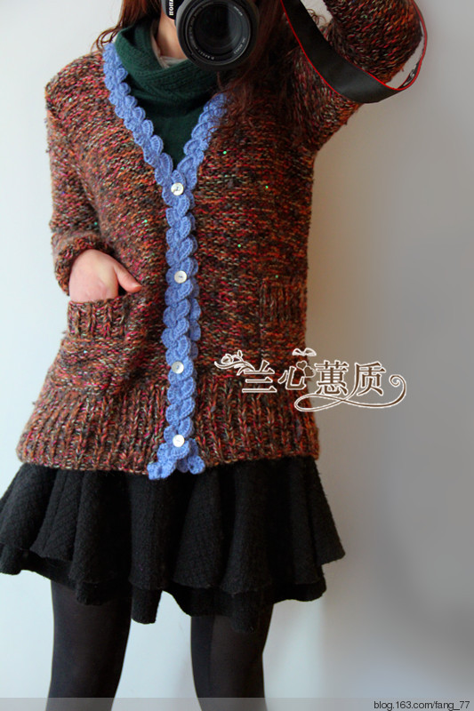 繁花~~七彩花邊開衫~~疙瘩群作業(yè)（蘭心蕙質2014） - 蘭心蕙質 - 蘭心蕙質藍云海