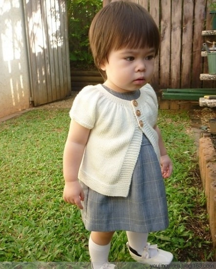 一款*從上往下*非常簡單好織的嬰幼兒開衫。。9.12日更新。。 - 幽靜怡人 - 幽靜怡人的織衣點滴