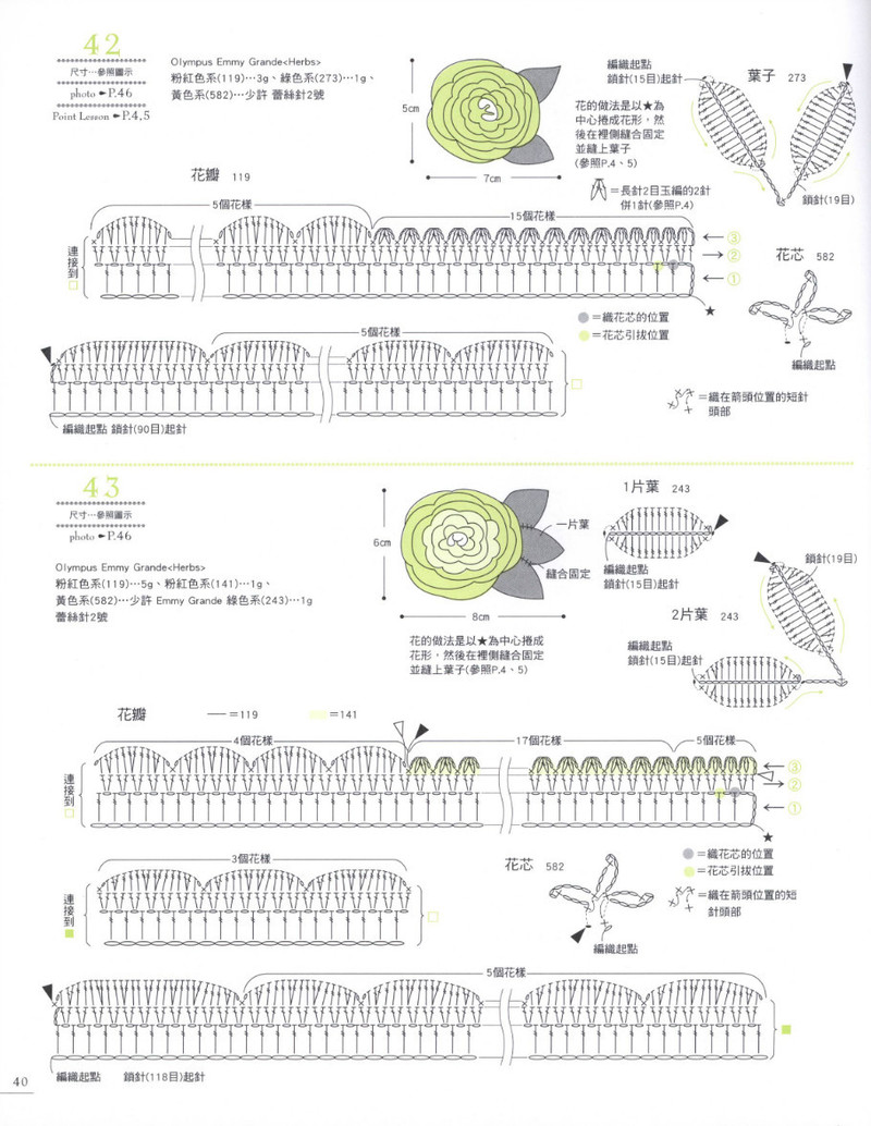 Lace Crochet Best Pattern 112 2013 - 蕾絲花飾編書 - 荷塘秀色 - 茶之韻