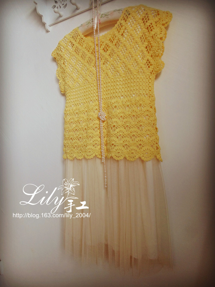 【Lily手工】--1527--素影--歐編后開扣套衫 - Lily - Lily的手工編織天地