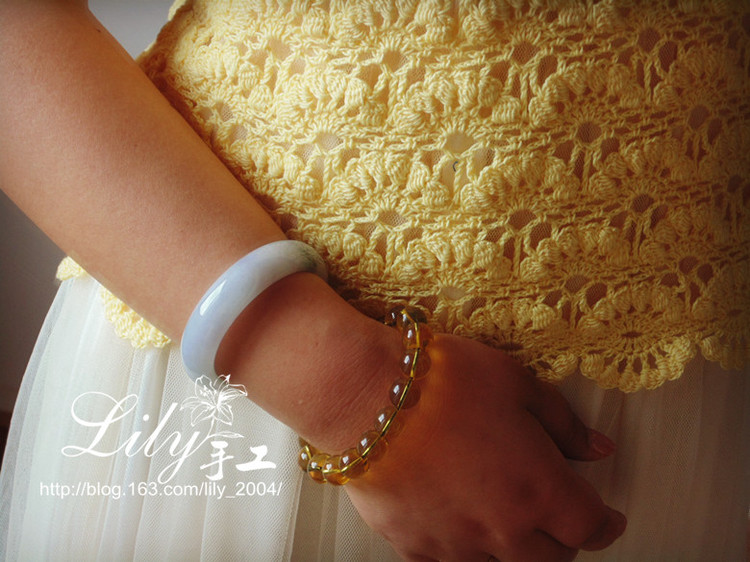 【Lily手工】--1527--素影--歐編后開扣套衫 - Lily - Lily的手工編織天地