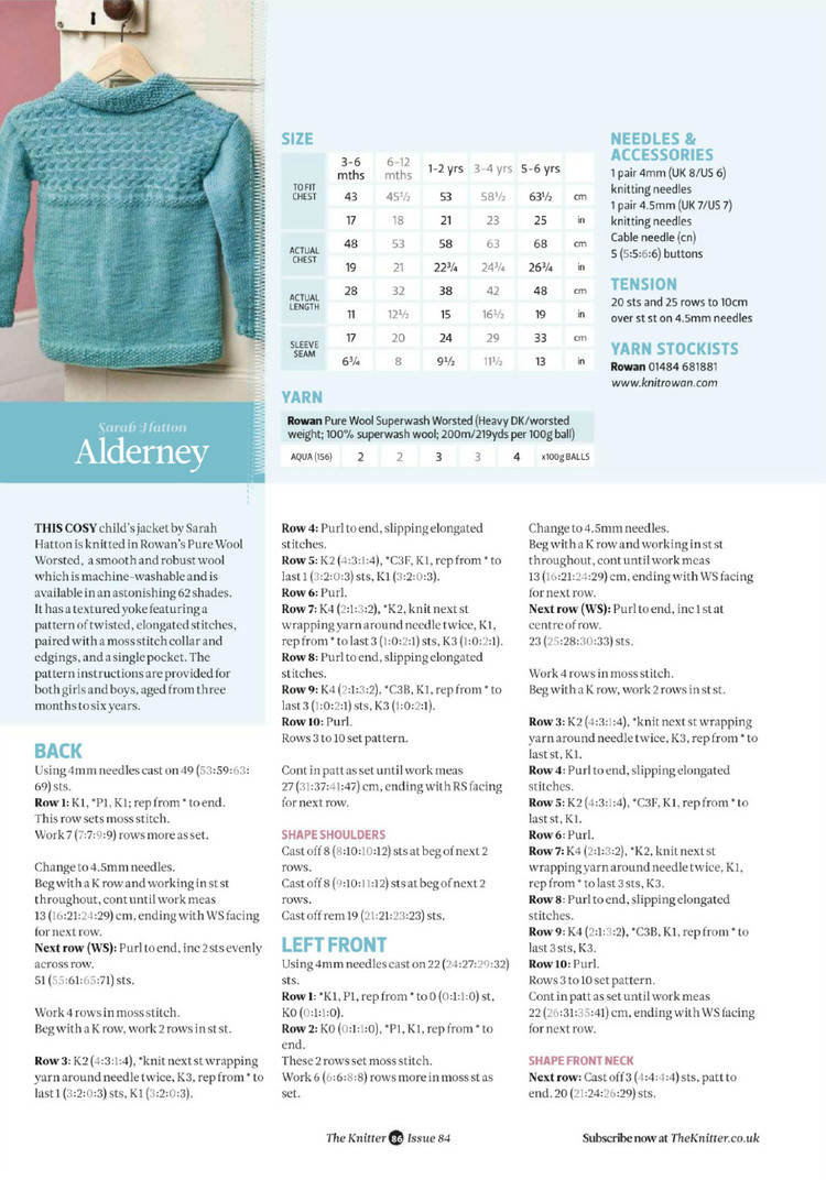 The Knitter №84 2015 - 輕描淡寫 - 輕描淡寫
