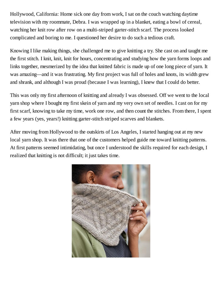 Urban Knit Collection ：18 City-Inspired Knitting Patterns for the Modern Wardrobe - 輕描淡寫 - 輕描淡寫