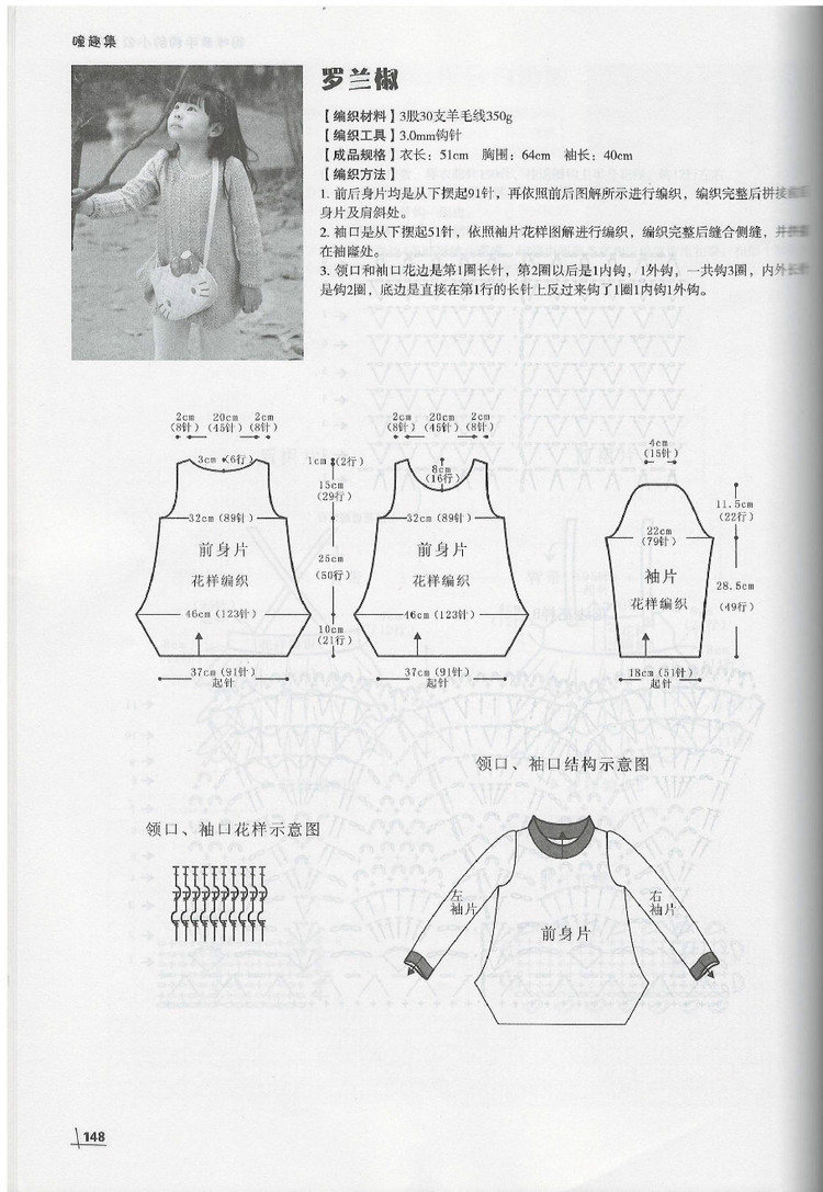 Moms Hand knitting Little Princess Sweater  2015 - 輕描淡寫 - 輕描淡寫