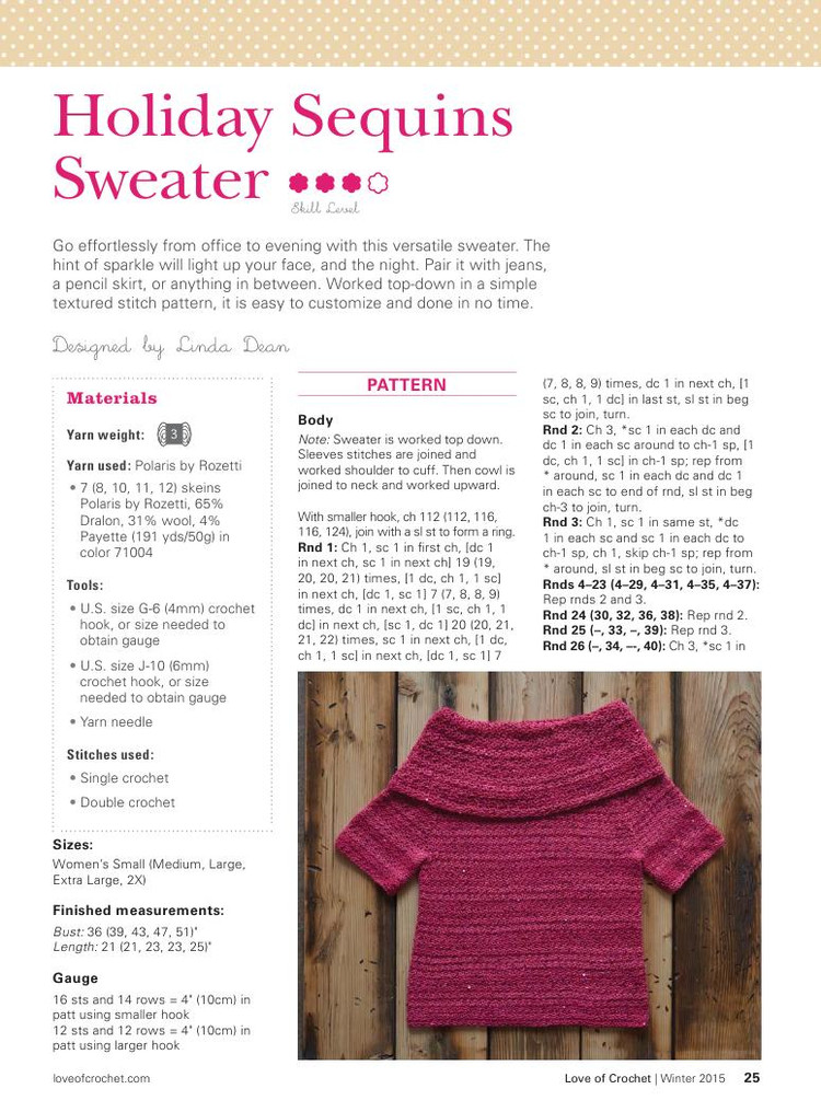 Love of Crochet  Winter 2015 - 輕描淡寫(xiě) - 輕描淡寫(xiě)
