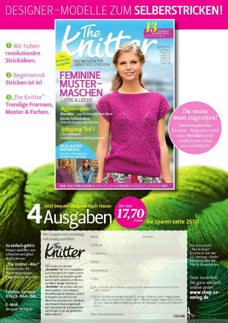 The Knitter №10 2012 - 紫蘇 - 紫蘇的博客