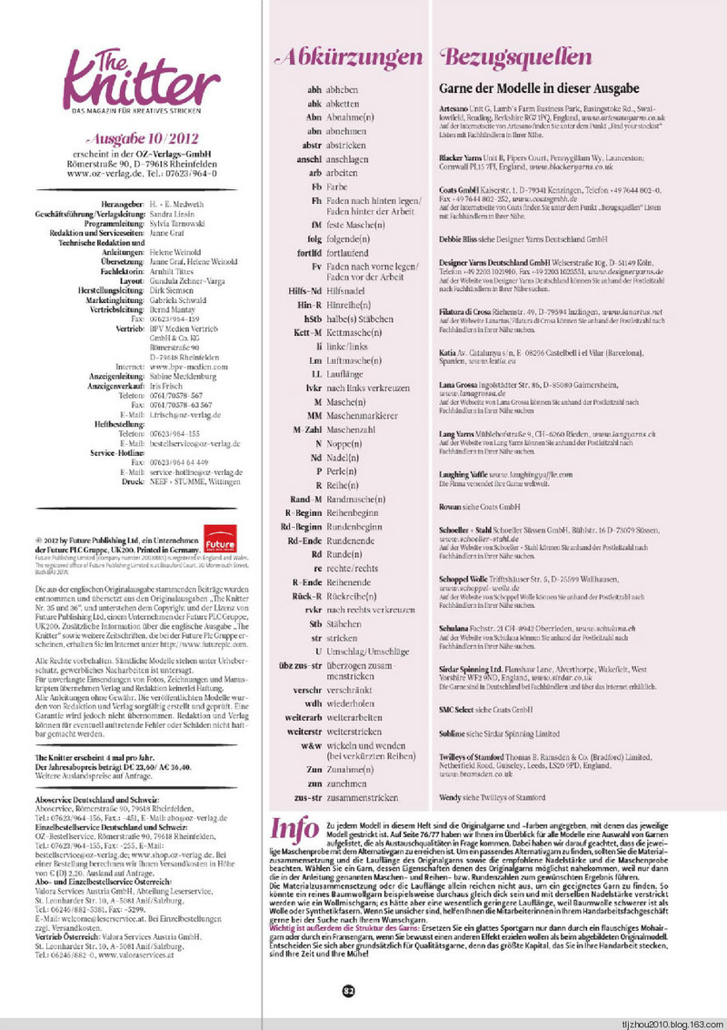 The Knitter №10 2012 - 紫蘇 - 紫蘇的博客