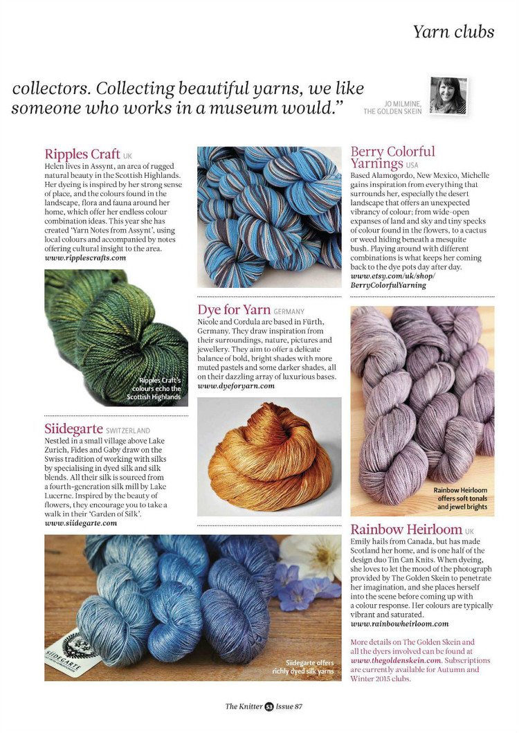 The Knitter  Issue 87 2015 - 輕描淡寫 - 輕描淡寫