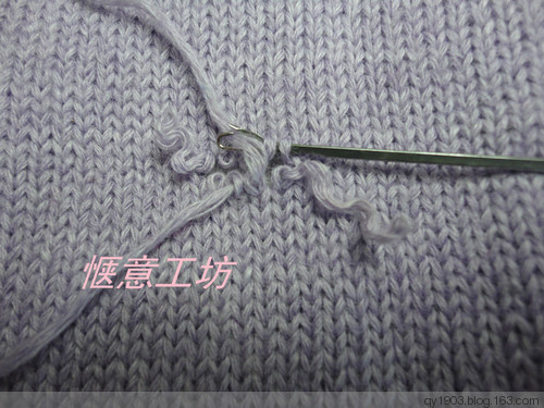羊絨衫修補（一根斷頭的修補） - 愜意工坊 - 愜意工坊的博客