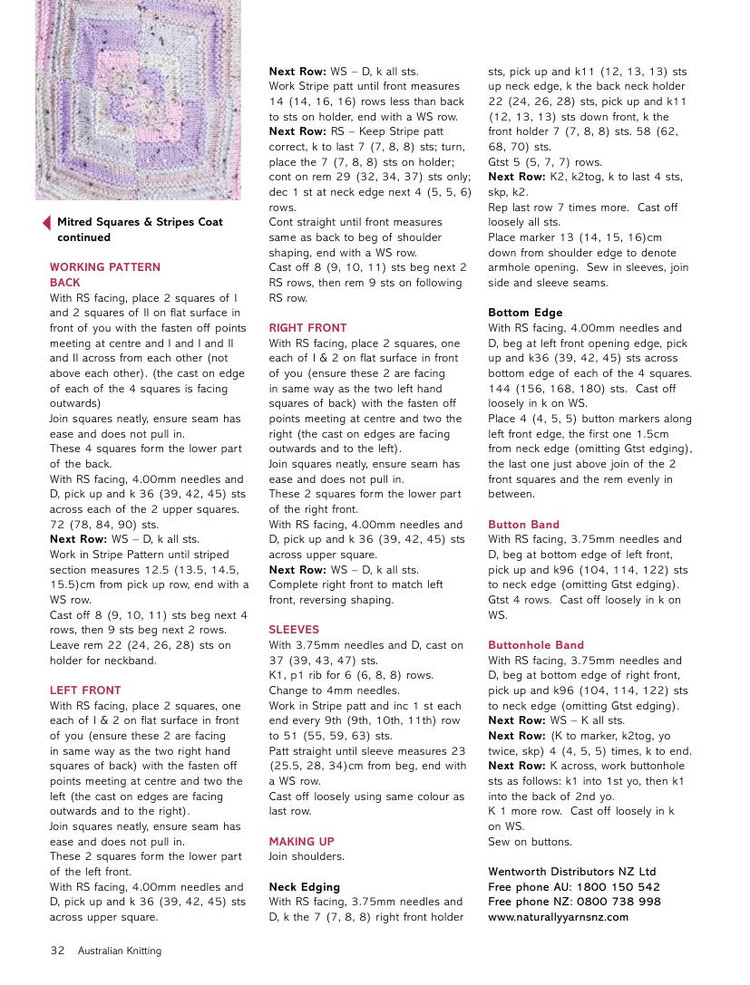 Australian Knitting  Volume 5 No3 2014 - 輕描淡寫 - 輕描淡寫