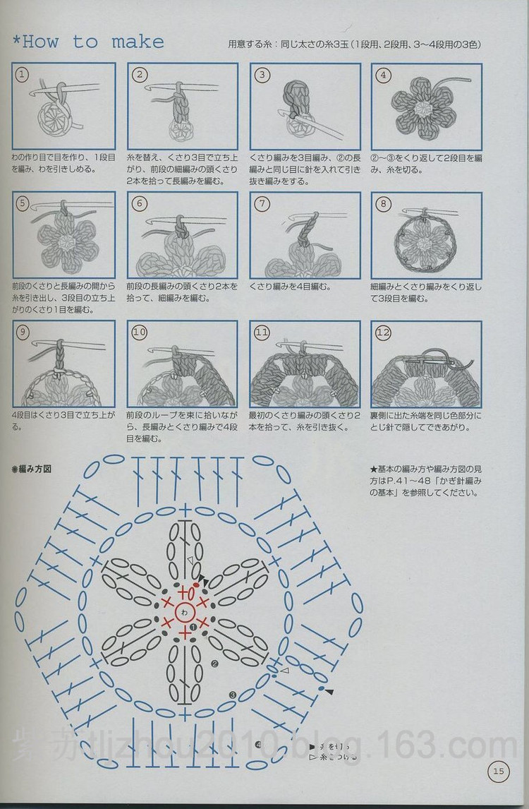 鉤編單元花 - 紫蘇 - 紫蘇的博客
