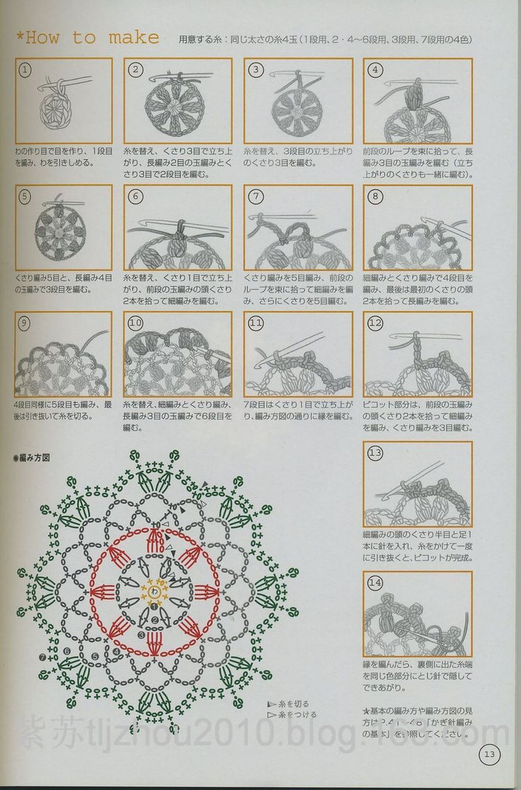 鉤編單元花 - 紫蘇 - 紫蘇的博客