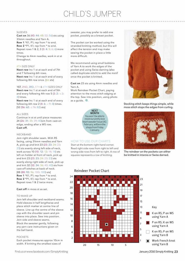 Simply Knitting  January 2016 - 輕描淡寫 - 輕描淡寫