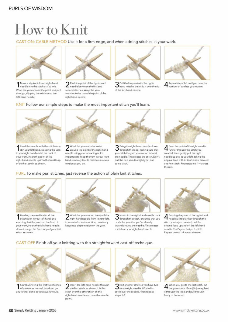 Simply Knitting  January 2016 - 輕描淡寫 - 輕描淡寫