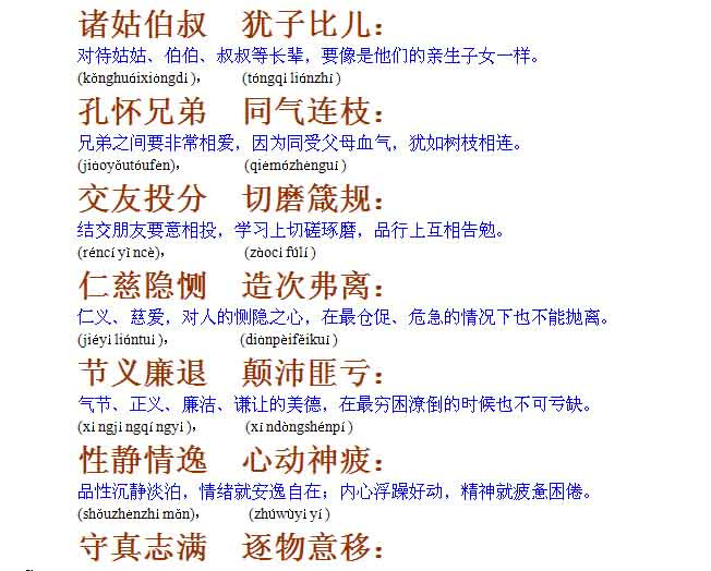 [轉(zhuǎn)載]《千字文》全文解釋
