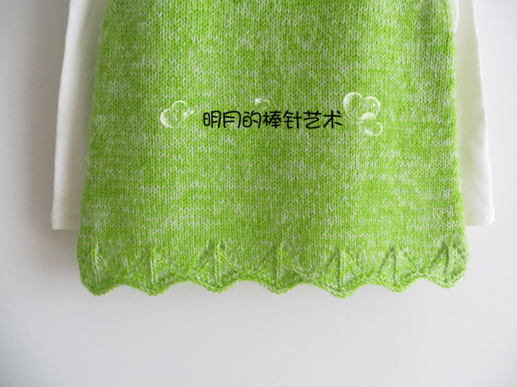 粉可愛KT貓 A字裙（新手視頻） - 明月的棒針?biāo)囆g(shù) - 明月的棒針?biāo)囆g(shù)