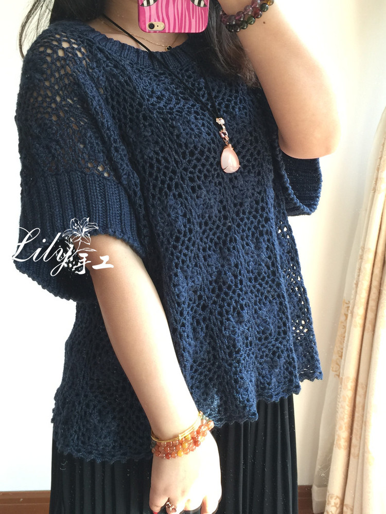 【Lily手工】--隨風--百搭的拼花罩衫 - Lily - Lily的手工編織天地