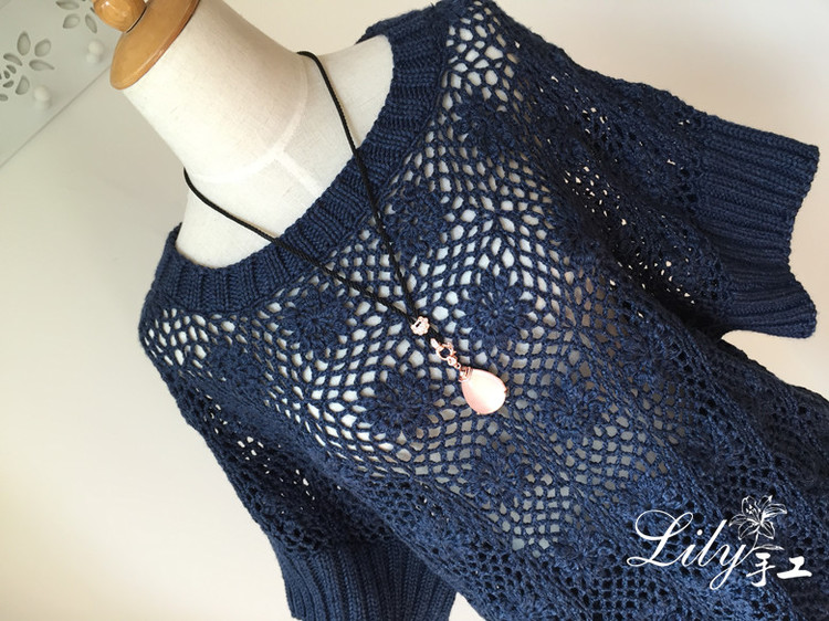【Lily手工】--隨風--百搭的拼花罩衫 - Lily - Lily的手工編織天地