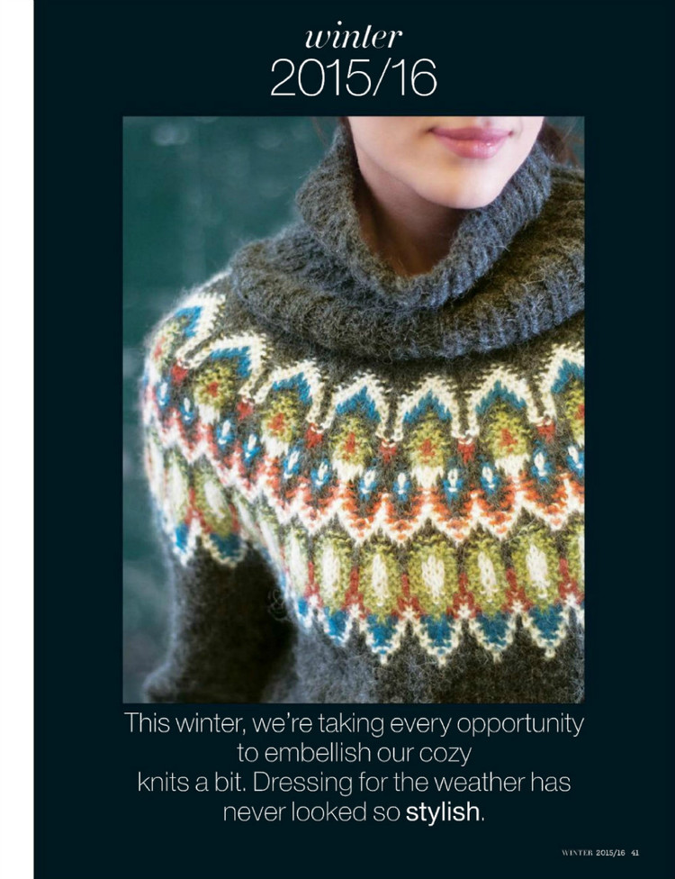 Vogue Knitting Winter 2015/2016 - 輕描淡寫(xiě) - 輕描淡寫(xiě)