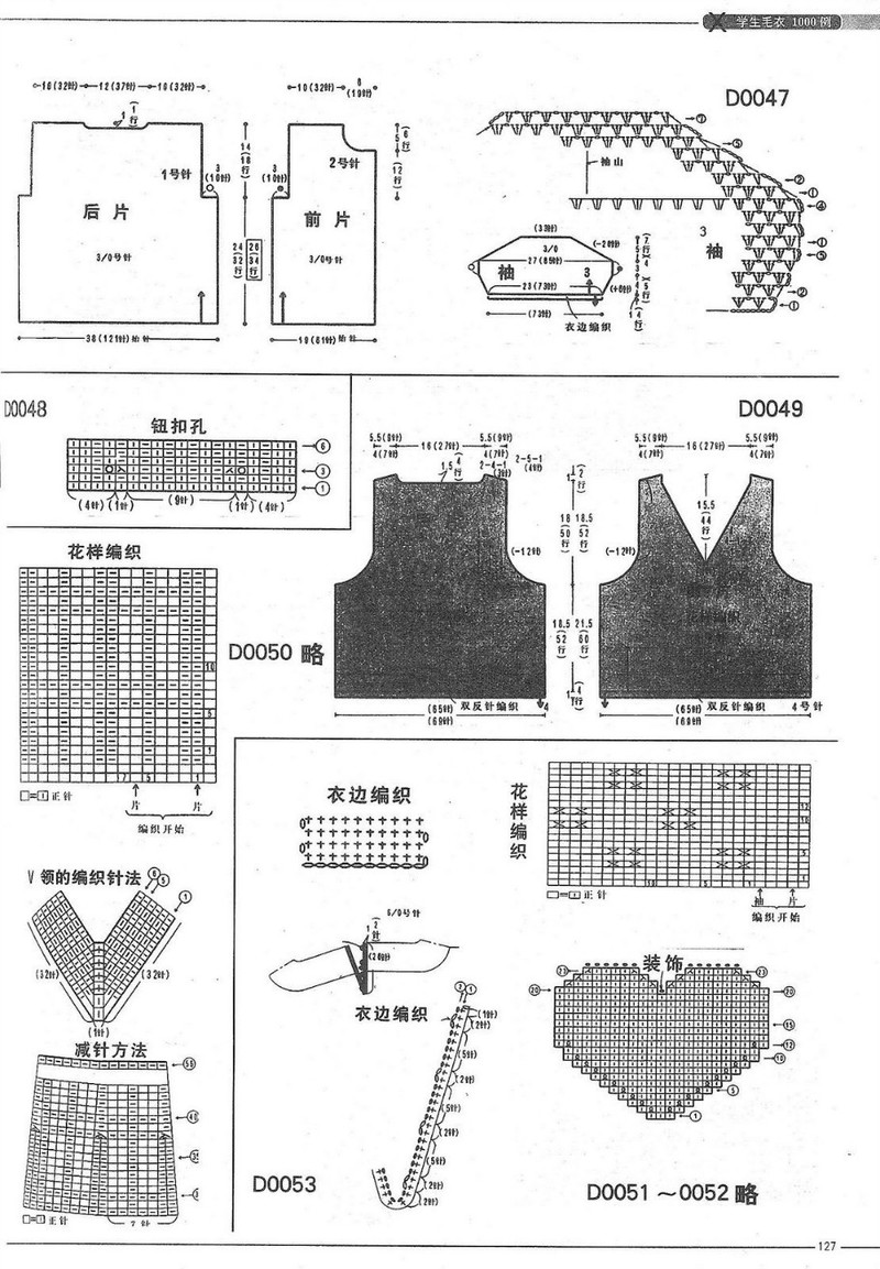 （6-12歲）學(xué)生毛衣1000例 （2） - 紫蘇 - 紫蘇的博客