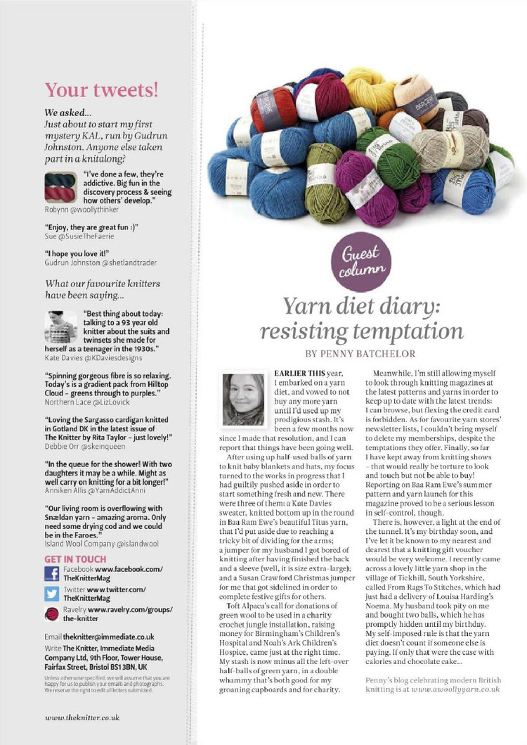 The Knitter  Issue 86 2015 - 輕描淡寫 - 輕描淡寫