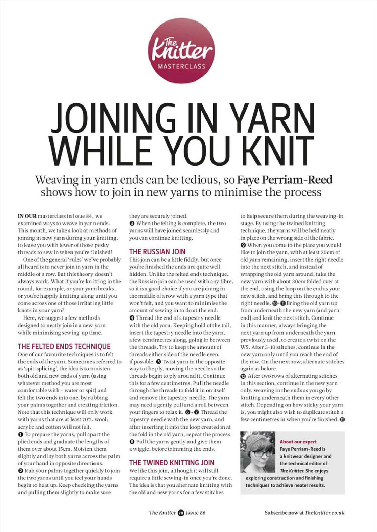 The Knitter  Issue 86 2015 - 輕描淡寫 - 輕描淡寫