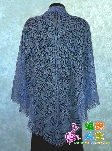 美版藍(lán)孔雀披肩圖解 - 彩云飛 - 彩云飛的博客