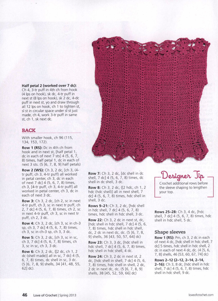 Love of Crochet 2013 第4款  - 荷塘秀色 - 茶之韻