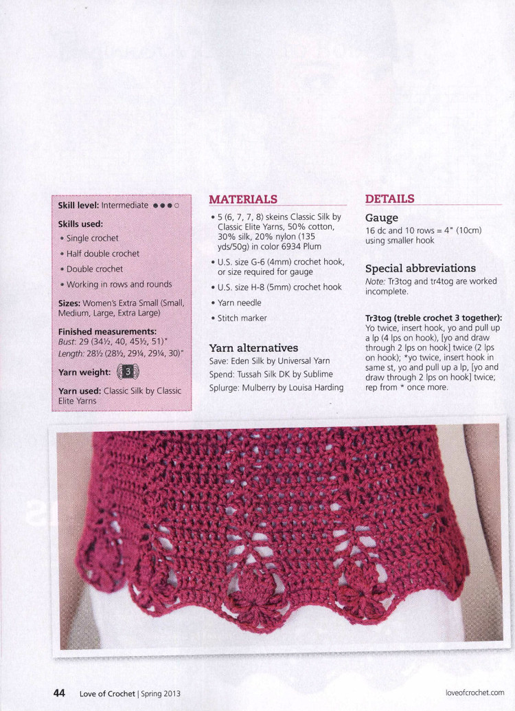Love of Crochet 2013 第4款  - 荷塘秀色 - 茶之韻