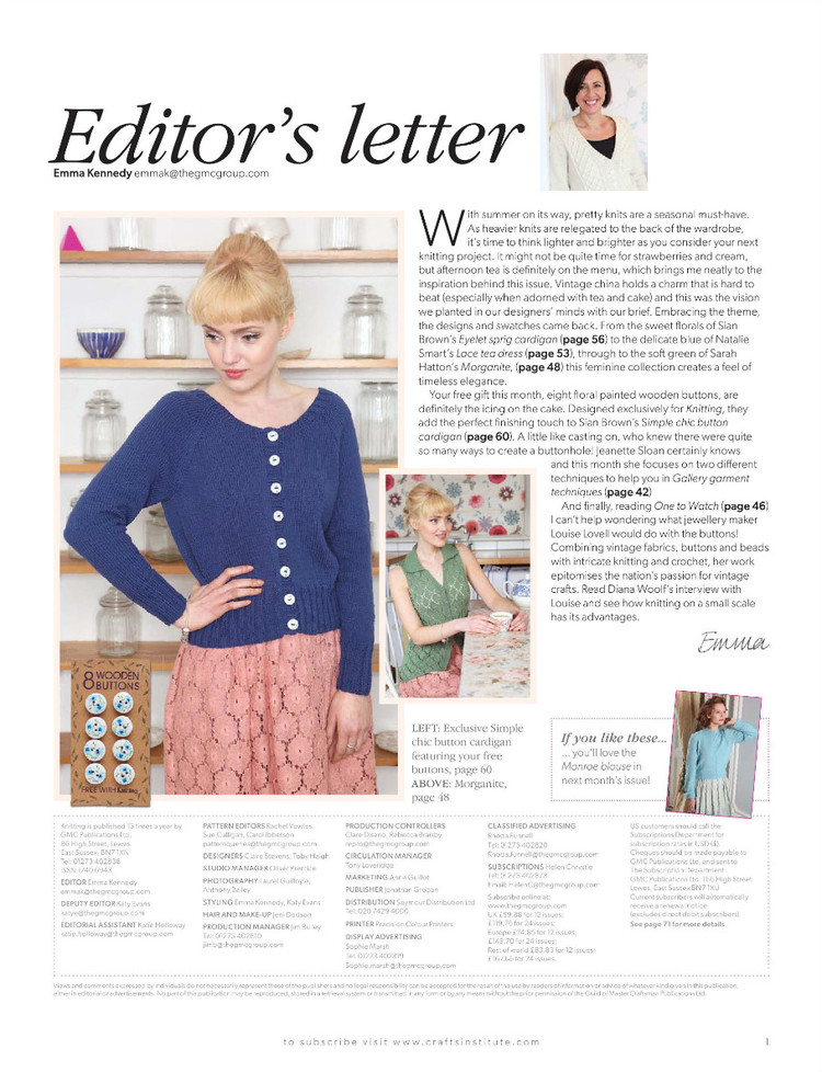 Knitting Magazine  May 2014 - 輕描淡寫 - 輕描淡寫